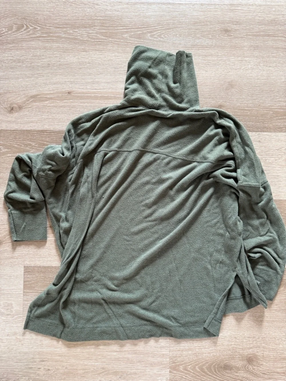 aerie Olive Green Cozy cowl neck sweatshirt - Picture 3 of 3